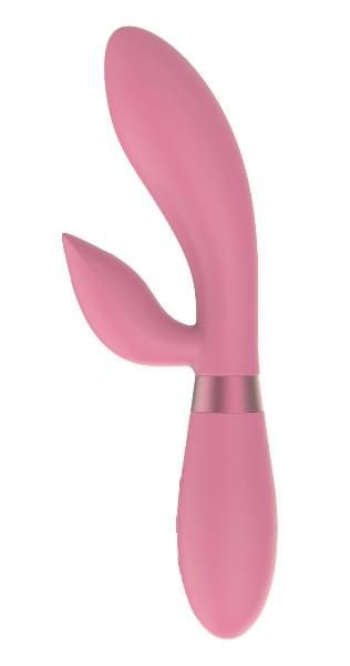 Розовый вибратор-кролик Indeep Malena - 21,5 см. от Indeep