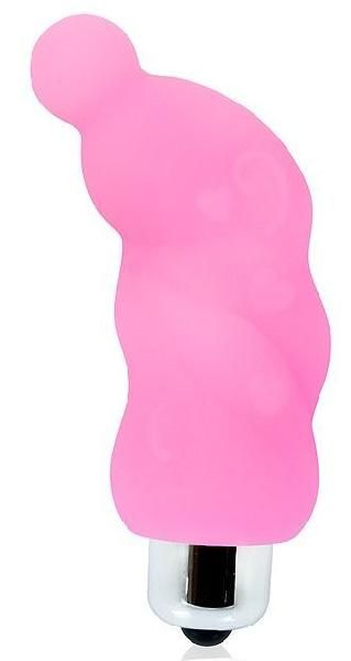 Розовый миниатюрный спиралевидный вибромассажер - 6,9 см. от Bior toys