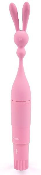 Розовый клиторальный вибростимулятор с длинными ушками - 20 см. от Brazzers