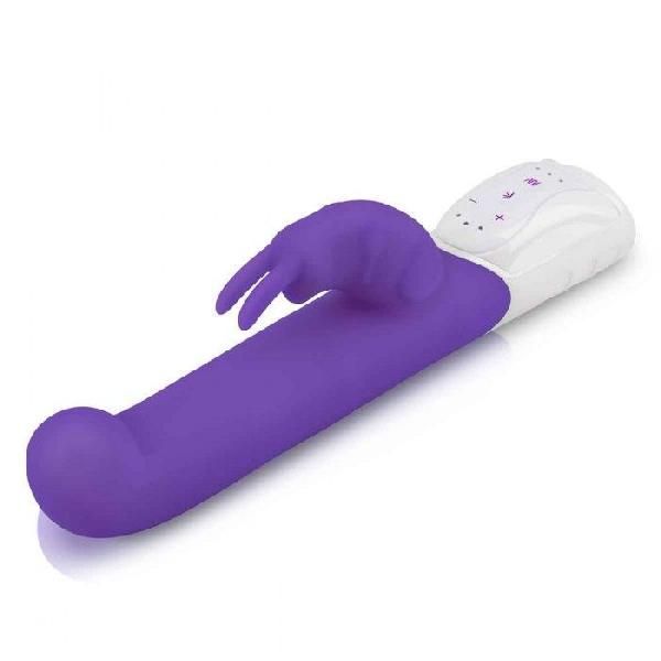 Фиолетовый вибромассажер для G-точки Come hither G-Spot Rabbit - 24,5 см. от Rabbit Essentials