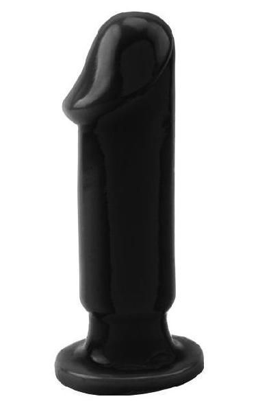 Черная анальная пробка Anal Trainer M - 12,5 см. от CNT
