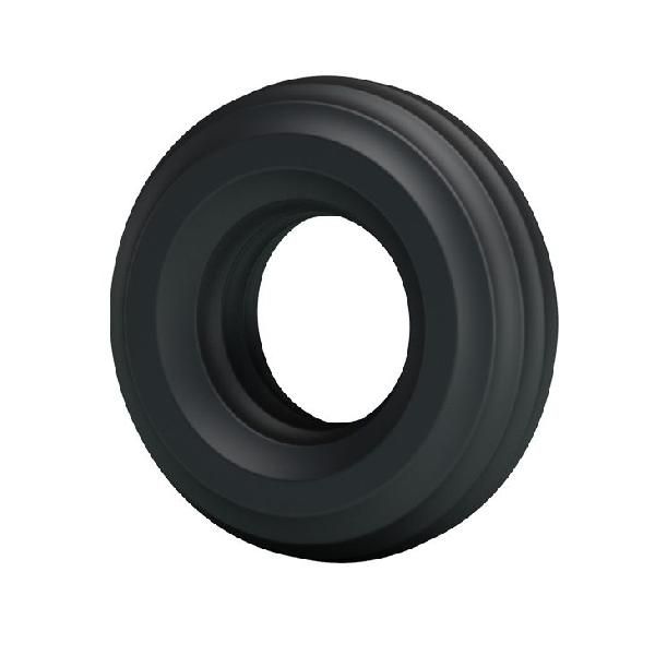 Чёрное широкое эрекционное кольцо от Baile