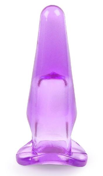 Фиолетовая анальная пробка - 8 см. от Brazzers