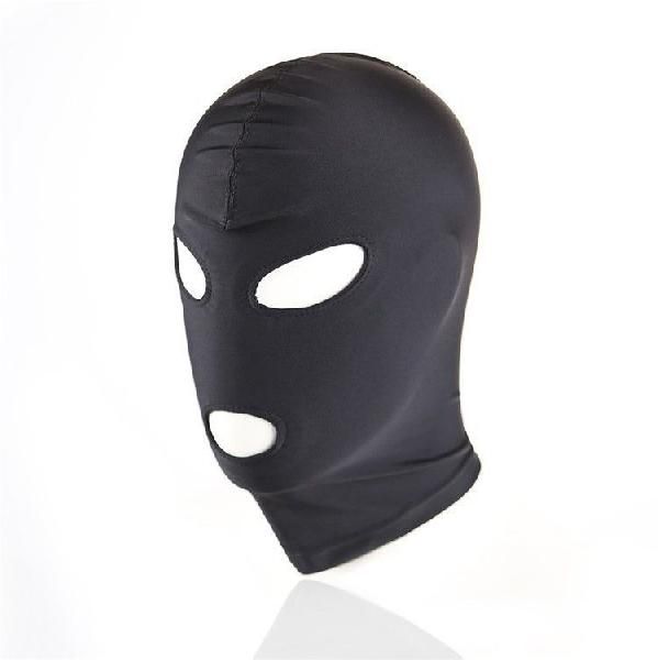 Черный текстильный шлем с прорезью для глаз и рта от Bior toys