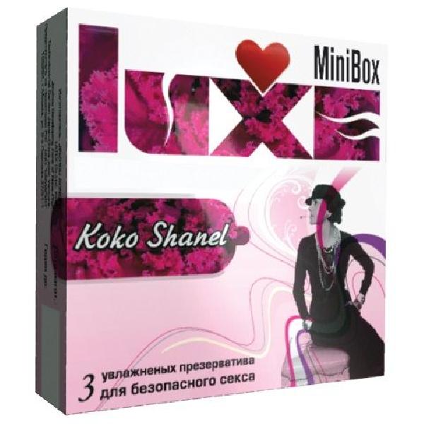 Ароматизированные презервативы Luxe Mini Box  Коко Шанель  - 3 шт. от Luxe