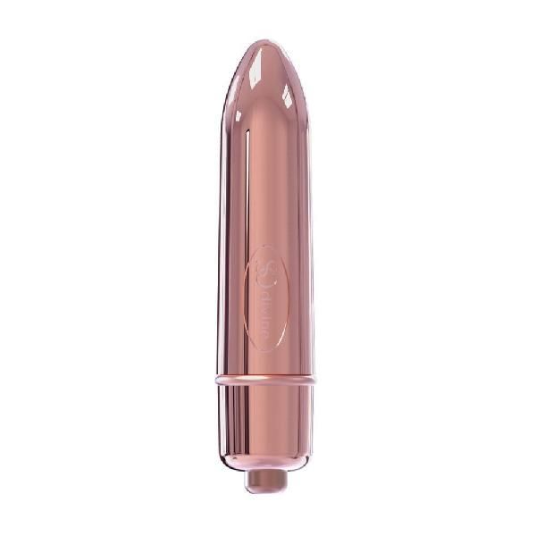 Розовая гладкая вибропуля So Divine Halo Bullet Vibrator - 8 см. от So divine