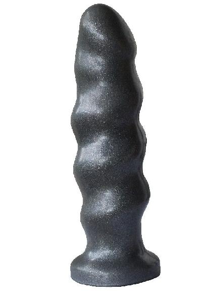 Черная насадка на трусики харнесс Platinum - 16 см. от LOVETOY (А-Полимер)