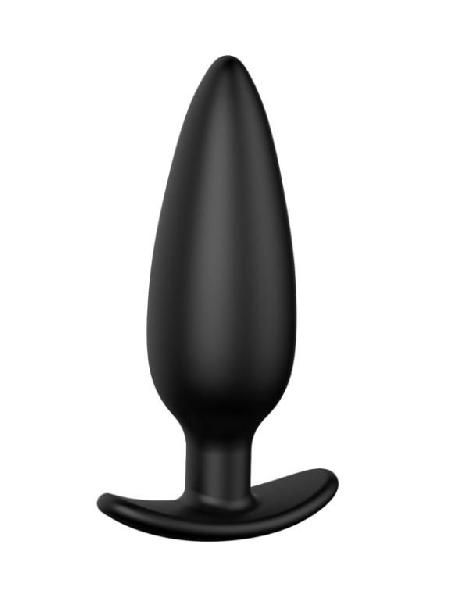 Черная анальная пробка №07 Self Penetrating Butt Plug - 12 см. от Erozon
