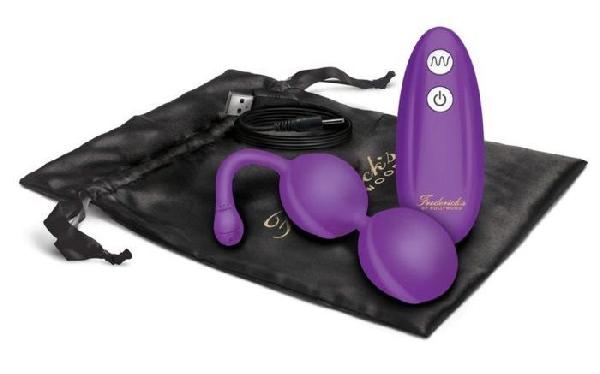 Фиолетовые вагинальные шарики с пультом ДУ от Fredericks Of Hollywood