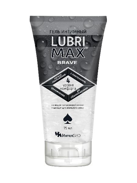 Водно-силиконовый интимный гель-смазка Lubrimax Brave - 75 мл. от ИнтелБИО