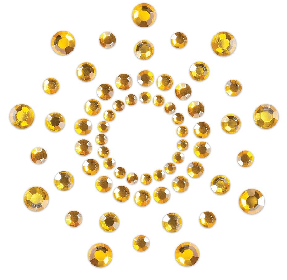 Золотистые наклейки на грудь Mimi Bijoux от Bijoux Indiscrets