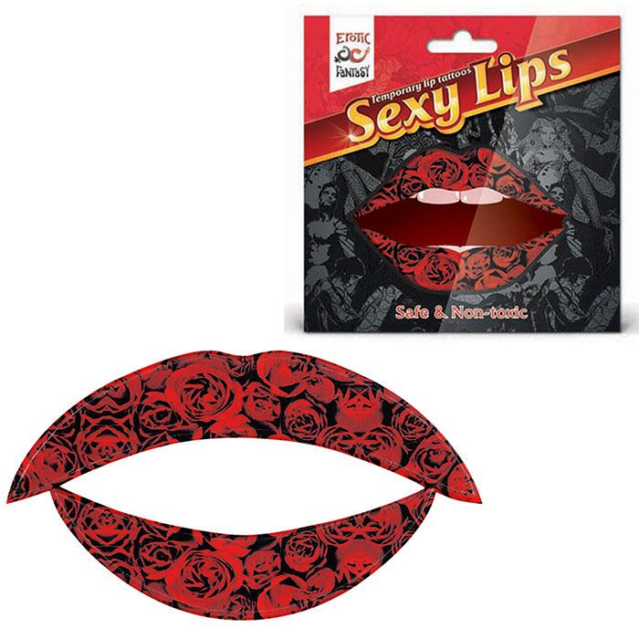 Lip Tattoo Алая роза от Erotic Fantasy