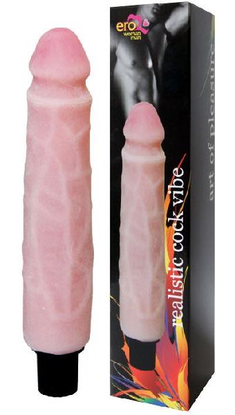 Вибратор Realistic Cock Vibe телесного цвета - 25,5 см. от Bior toys