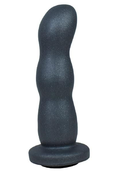 Черная анальная рельефная насадка-фаллоимитатор - 15 см. от LOVETOY (А-Полимер)