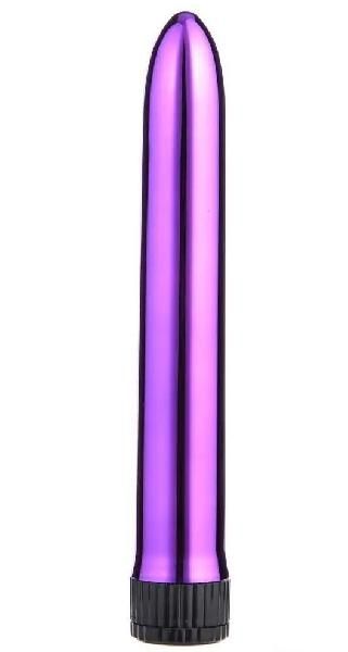 Фиолетовый классический вибратор - 18 см. от OYO
