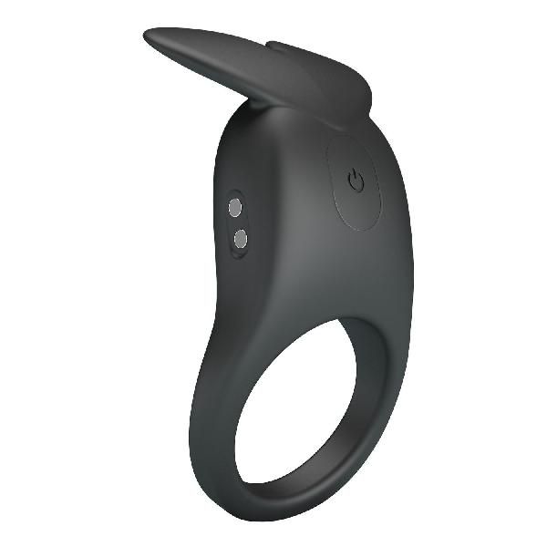 Черное перезаряжаемое виброкольцо Carlton от Baile