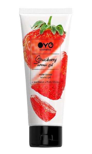 Лубрикант на водной основе OYO Aroma Gel Strawberry с ароматом клубники - 75 мл. от OYO