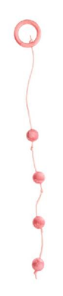 Розовые перламутровые анальные шарики от Dream Toys