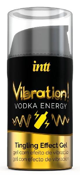 Жидкий интимный гель с эффектом вибрации Vibration! Vodka Energy - 15 мл. от INTT