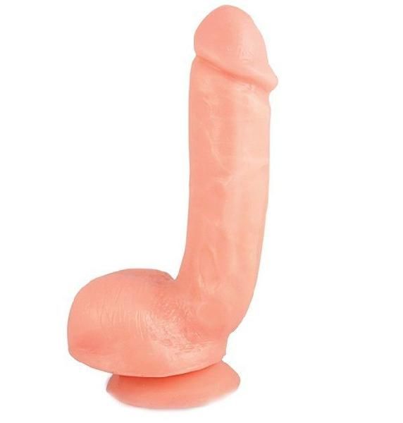 Реалистичный фаллоимитатор с присоской X5 HARD ON BEIGE - 22,2 см. от Blush Novelties