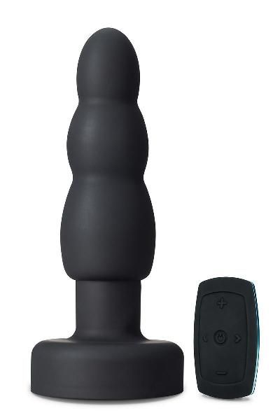 Черный анальный вибратор Propel Plug - 14,6 см. от Blush Novelties