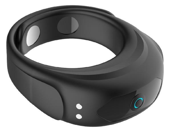 Черное эрекционное виброкольцо на ремешках от Boys of Toys