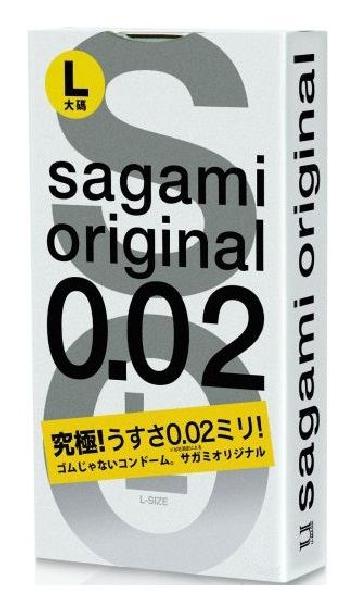 Презервативы Sagami Original L-size увеличенного размера - 3 шт. от Sagami