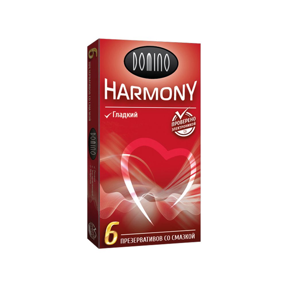 Гладкие презервативы Domino Harmony - 6 шт. от Domino