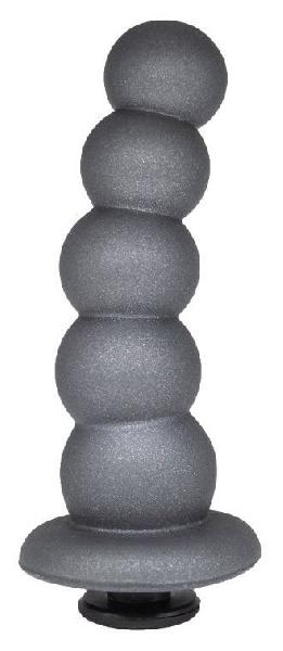 Черная насадка-елочка PLATINUM 6  - 17 см. от LOVETOY (А-Полимер)