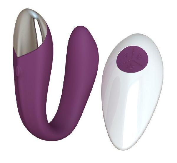 Фиолетовый вибратор для пар Fera с пультом ДУ от Le Frivole