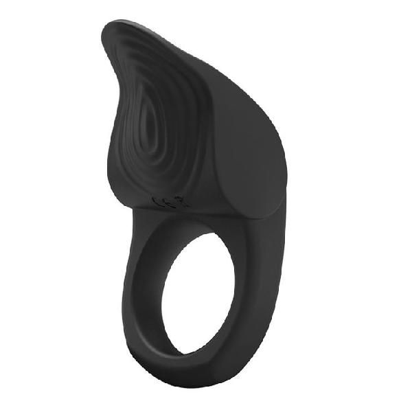 Черное эрекционное кольцо с вибрацией Vibrating Susanna от Baile