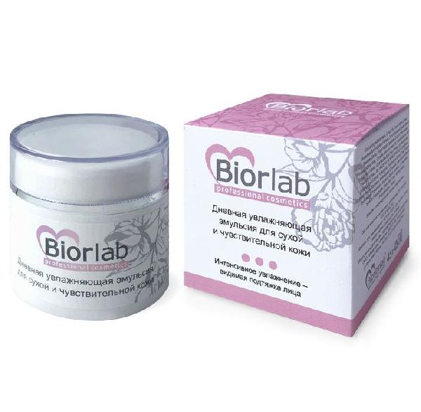 Дневная увлажняющая эмульсия Biorlab для сухой и чувствительной кожи - 45 гр. от Биоритм