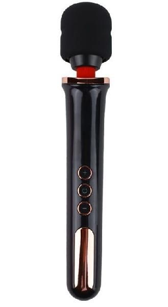 Черный жезловый вибратор Wand Vander - 33,5 см. от Vandersex