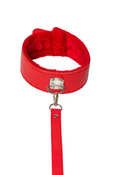 Красный ошейник Circus с поводком от Lola toys