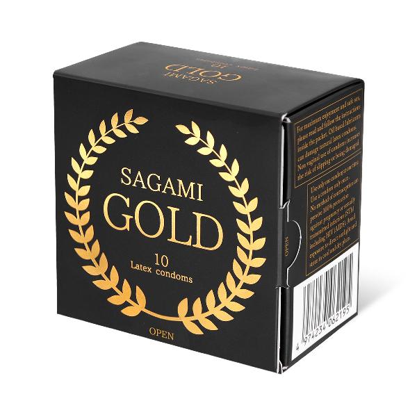 Золотистые презервативы Sagami Gold - 10 шт. от Sagami