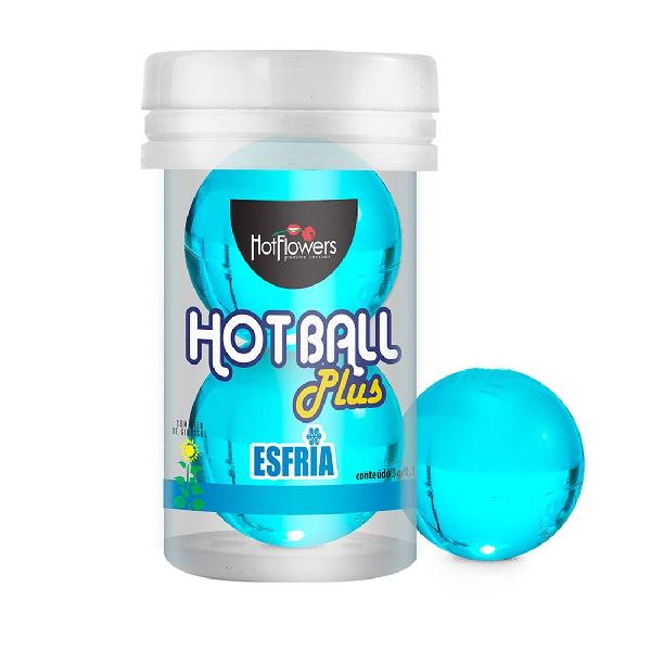 Лубрикант на масляной основе Hot Ball Plus с охлаждающим эффектом (2 шарика по 3 гр.) от HotFlowers
