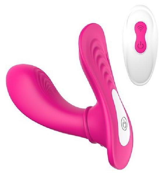 Ярко-розовый клиторальный стимулятор REMOTE PANTY G от Dream Toys