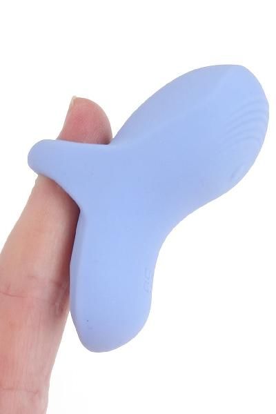 Голубой сенсорный вибромассажёр на палец Fuzu Sensa от Fuzu