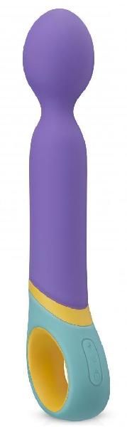 Фиолетовый вибромассажер Base Wand Vibrator - 24 см. от EDC Wholesale
