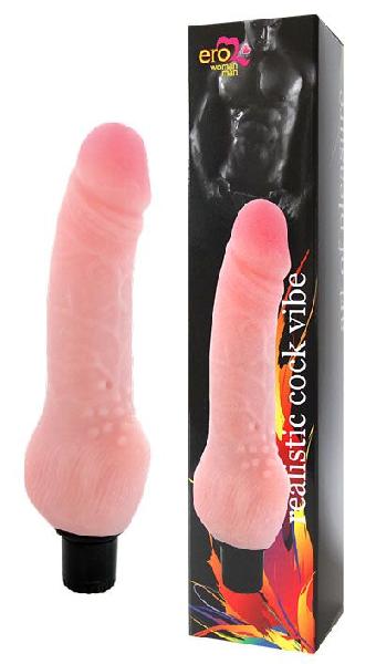 Вибратор телесного цвета Realistic Cock Vibe - 19,5 см. от Bior toys