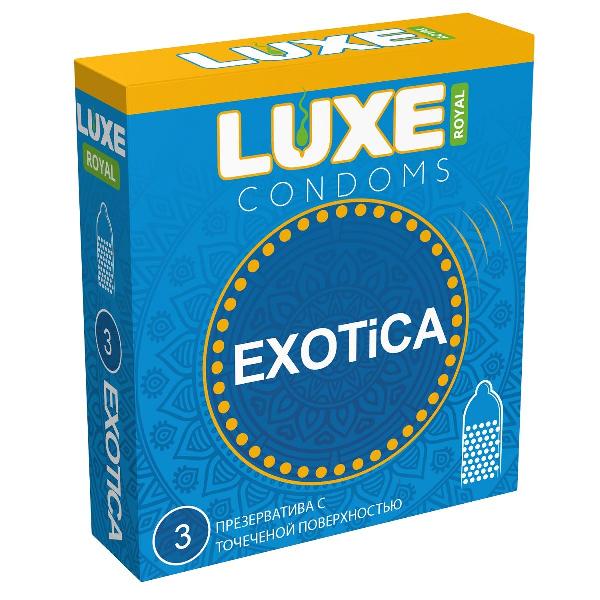 Текстурированные презервативы LUXE Royal Exotica - 3 шт. от Luxe