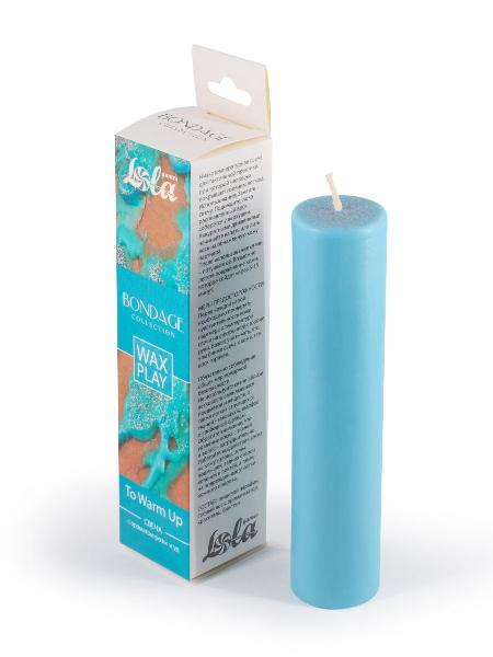 Голубая БДСМ-свеча To Warm Up от Lola Games