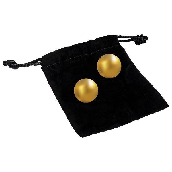Вагинальные шарики 24К GOLD PLATED PLEASURE BALLS с золотым покрытием от CG