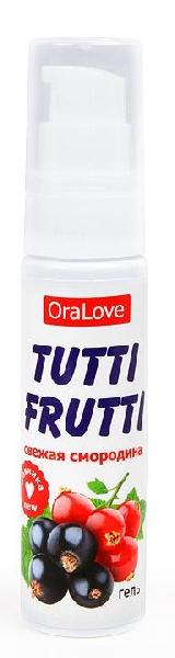 Гель-смазка Tutti-frutti со вкусом смородины - 30 гр. от Биоритм