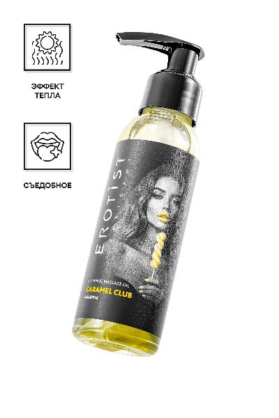 Разогревающее массажное масло Erotist Caramel Club с ароматом ананаса - 100 мл. от Erotist Lubricants