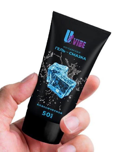 Интимная гель-смазка с пантенолом  Классическая  - 50 мл. от UVIBE
