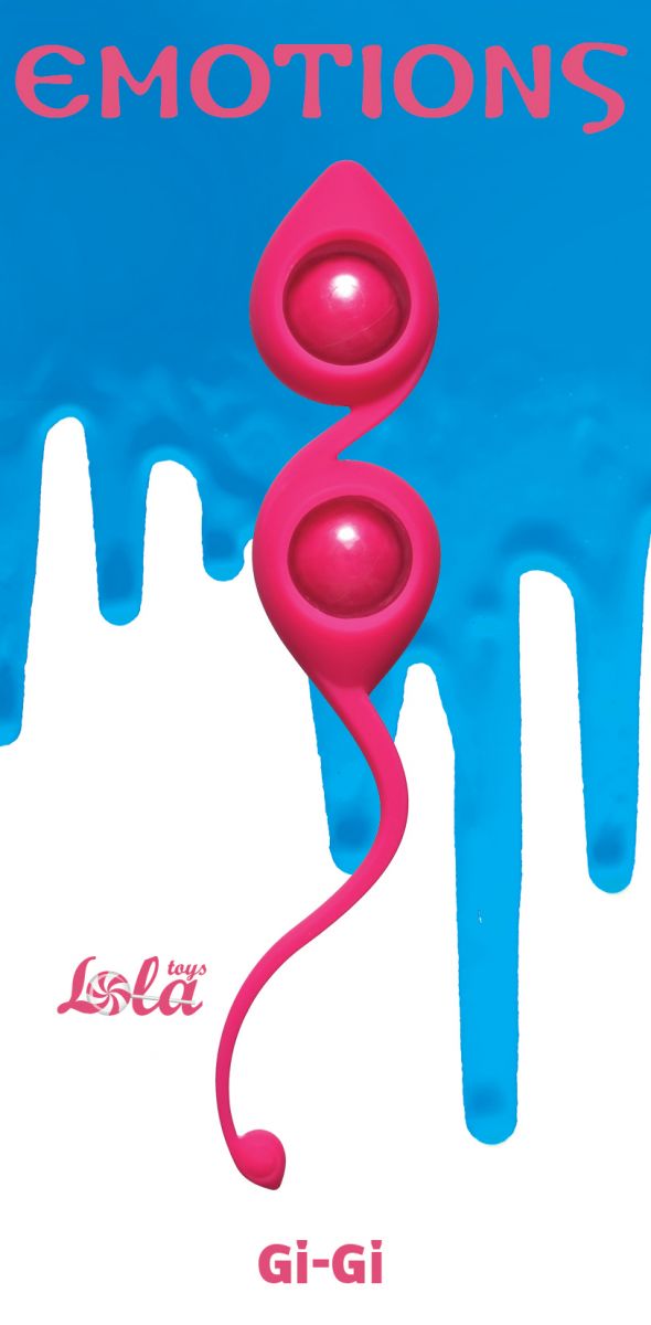 Розовые вагинальные шарики Emotions Gi-Gi от Lola toys