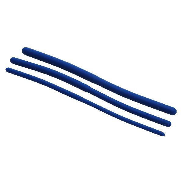 Набор из 3 синих силиконовых уретральных расширителей Invasion Silicone Urethral Sound Trainer Set от XR Brands