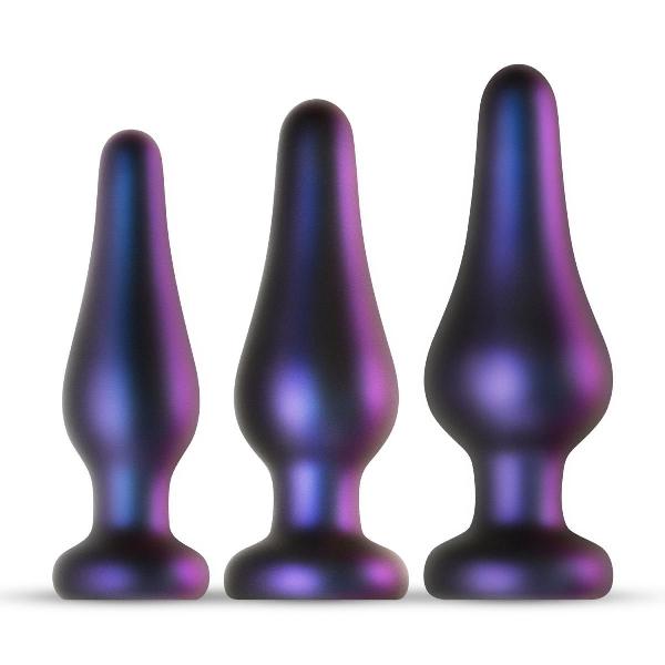 Набор из 3 фиолетовых анальных пробок Comets Butt Plug Set от EDC
