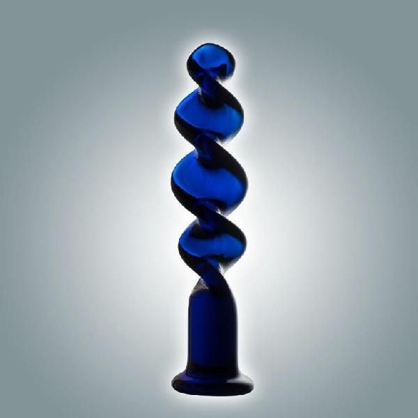 Синий винтовой стимулятор - 18 см. от Сумерки богов